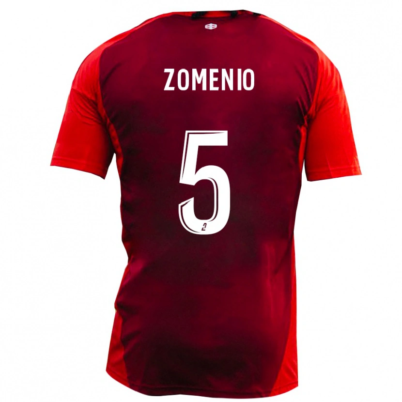 Danxen Män Paco Zomenio #5 Rött Bourgogne Hemmatröja Matchtröjor 2025/26 Tröjor T-Tröja