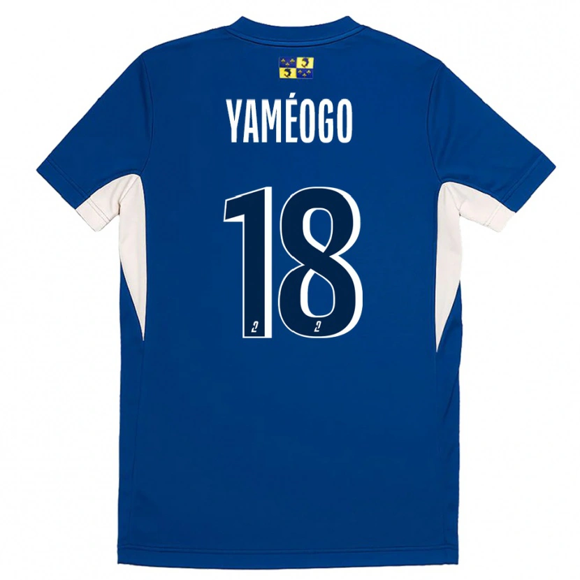 Danxen Män Bachirou Yaméogo #18 Blå Marin Hemmatröja Matchtröjor 2025/26 Tröjor T-Tröja
