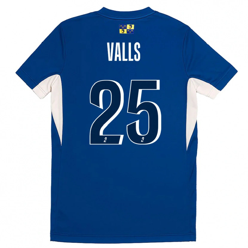 Danxen Män Théo Valls #25 Blå Marin Hemmatröja Matchtröjor 2025/26 Tröjor T-Tröja