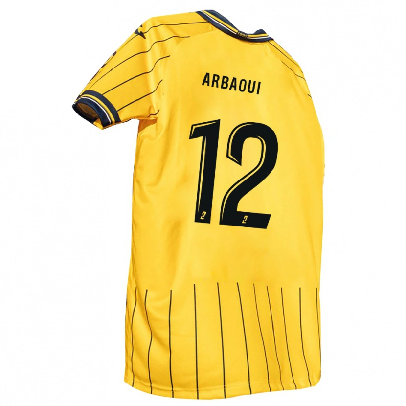 Danxen Män Walid Arbaoui #12 Gul Marin Hemmatröja Matchtröjor 2025/26 Tröjor T-Tröja