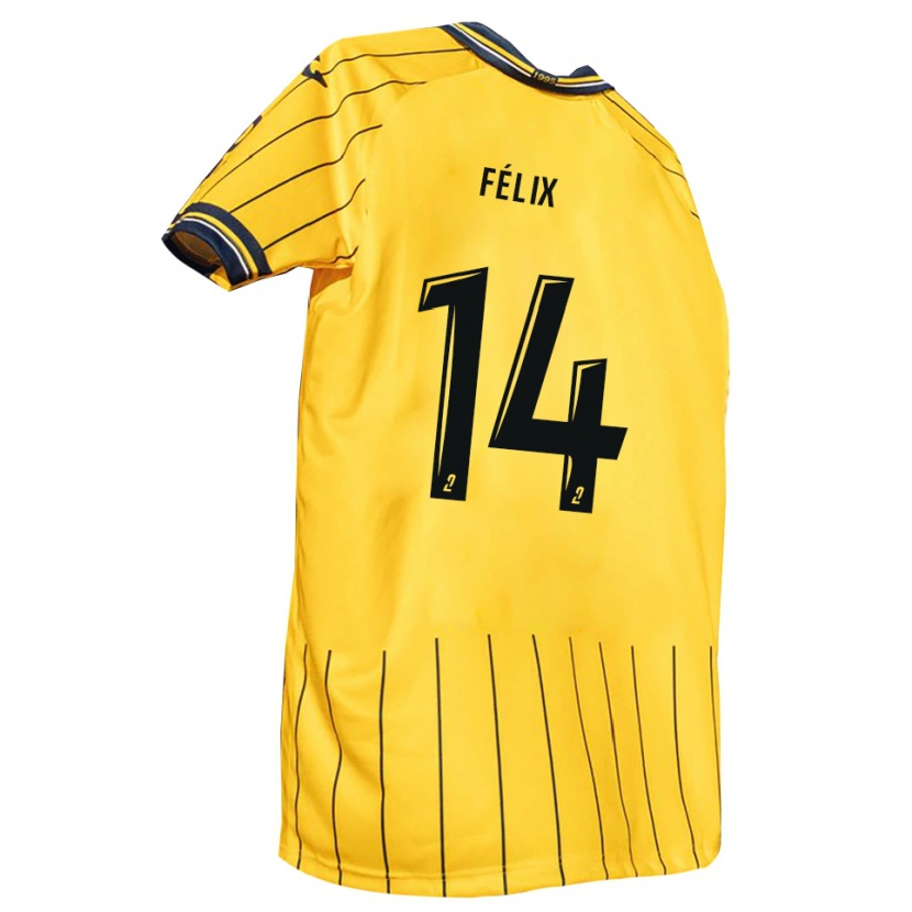 Danxen Män Ulysse Félix #14 Gul Marin Hemmatröja Matchtröjor 2025/26 Tröjor T-Tröja