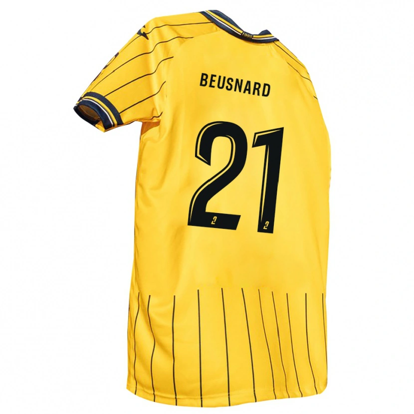 Danxen Män Steeve Beusnard #21 Gul Marin Hemmatröja Matchtröjor 2025/26 Tröjor T-Tröja