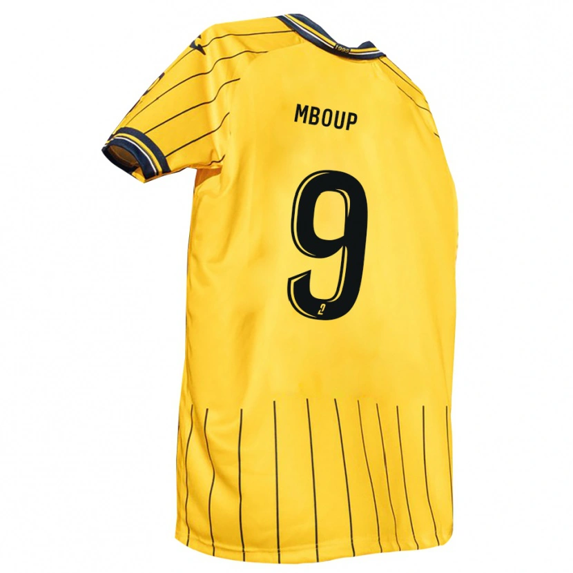 Danxen Män Pathé Mboup #9 Gul Marin Hemmatröja Matchtröjor 2025/26 Tröjor T-Tröja