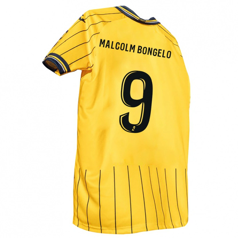 Danxen Män Fidèle Malcolm Bongelo #9 Gul Marin Hemmatröja Matchtröjor 2025/26 Tröjor T-Tröja