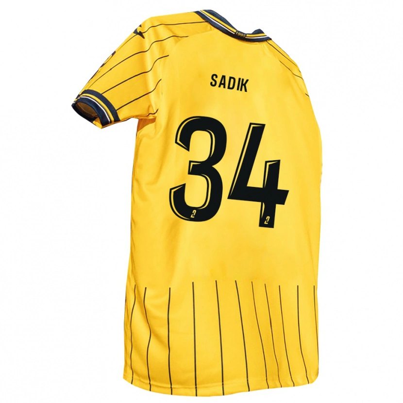 Danxen Män Omar Sadik #34 Gul Marin Hemmatröja Matchtröjor 2025/26 Tröjor T-Tröja