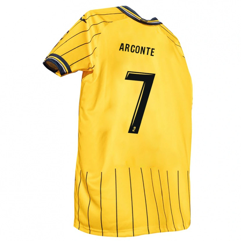 Danxen Män Taïryk Arconte #7 Gul Marin Hemmatröja Matchtröjor 2025/26 Tröjor T-Tröja