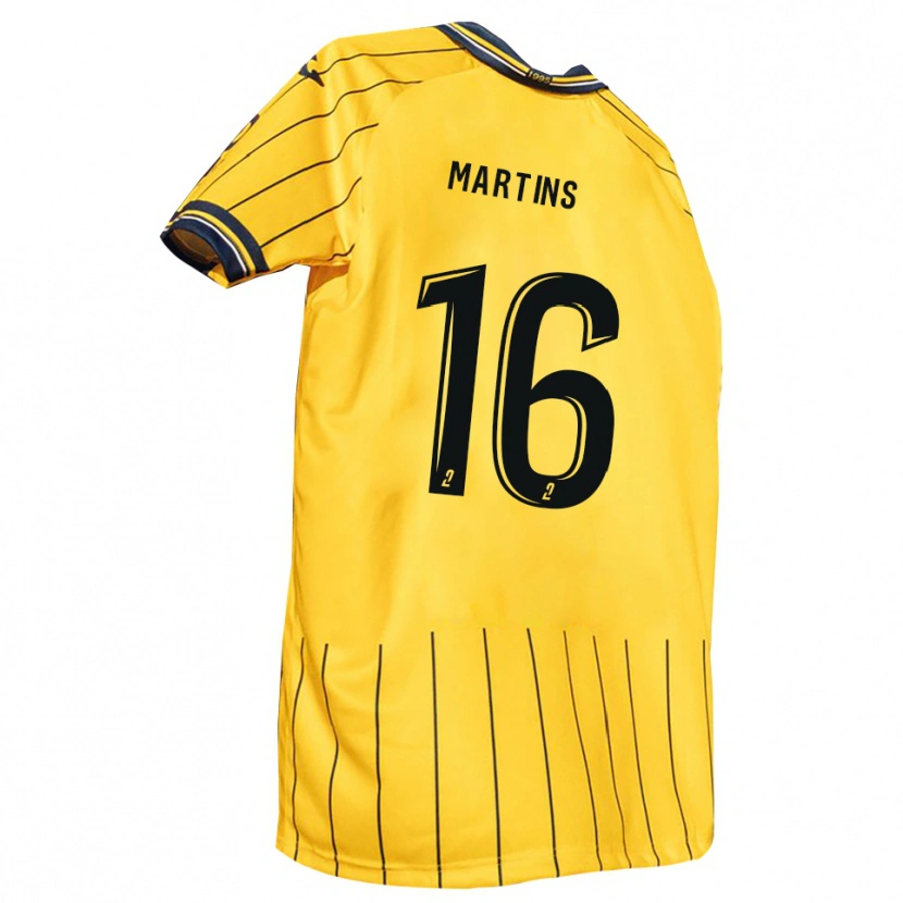 Danxen Män Timéo Martins #16 Gul Marin Hemmatröja Matchtröjor 2025/26 Tröjor T-Tröja