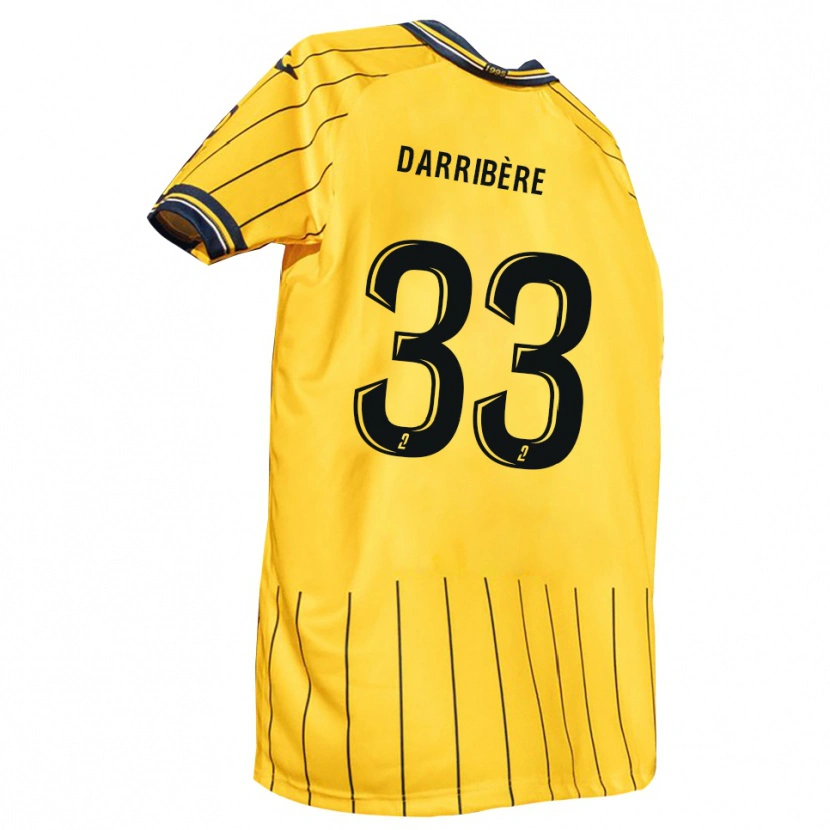 Danxen Män Clément Darribère #33 Gul Marin Hemmatröja Matchtröjor 2025/26 Tröjor T-Tröja