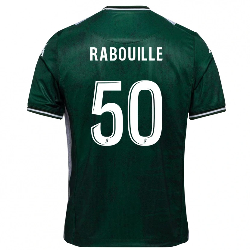 Danxen Män Valentin Rabouille #50 Grön Vit Hemmatröja Matchtröjor 2025/26 Tröjor T-Tröja