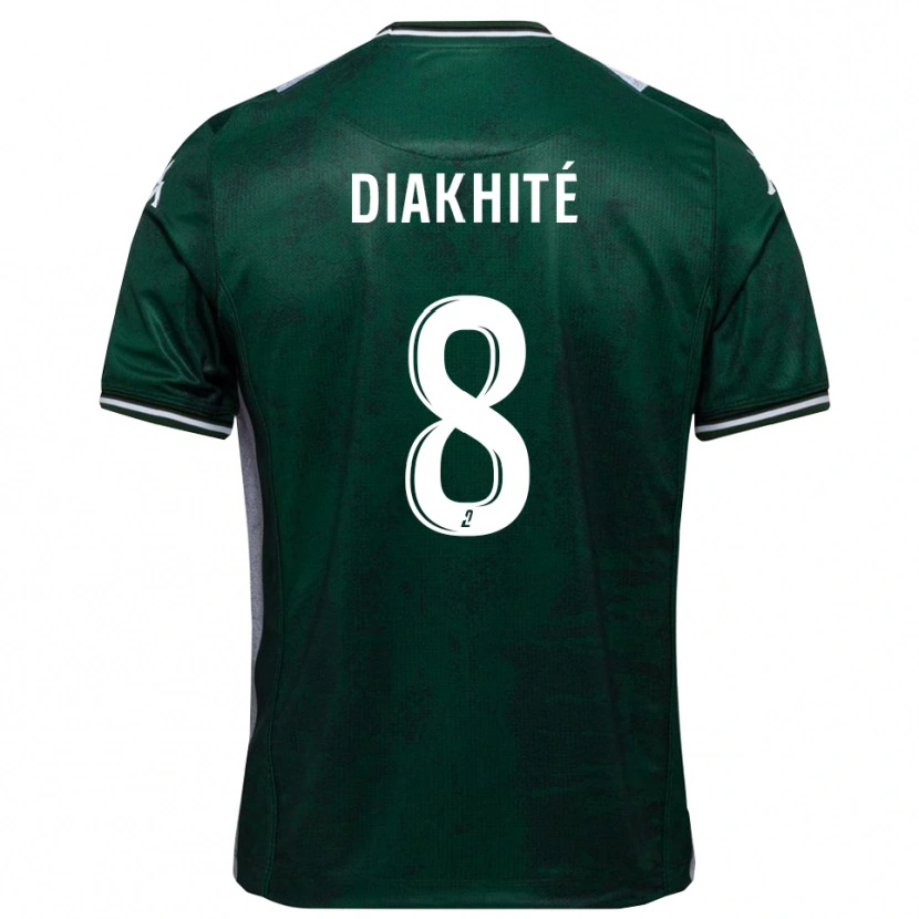 Danxen Män Abdourahmane Diakhité #8 Grön Vit Hemmatröja Matchtröjor 2025/26 Tröjor T-Tröja