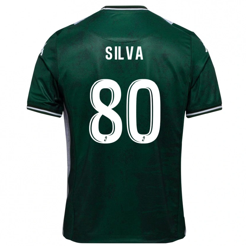 Danxen Män Brian Silva #80 Grön Vit Hemmatröja Matchtröjor 2025/26 Tröjor T-Tröja