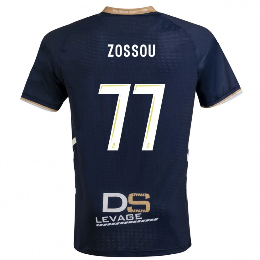 Danxen Män Aristide Zossou #77 Marin Guld Hemmatröja Matchtröjor 2025/26 Tröjor T-Tröja