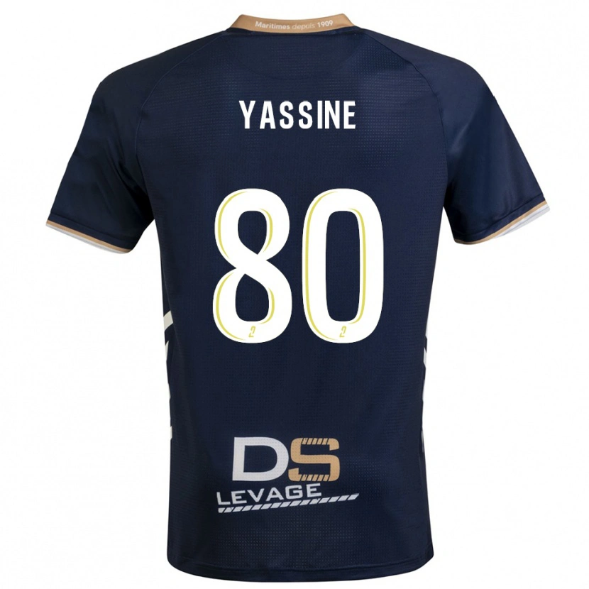 Danxen Män Gessime Yassine #80 Marin Guld Hemmatröja Matchtröjor 2025/26 Tröjor T-Tröja