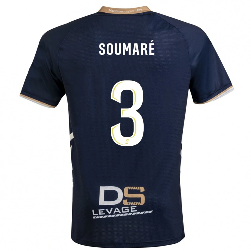 Danxen Män Amadou Soumaré #3 Marin Guld Hemmatröja Matchtröjor 2025/26 Tröjor T-Tröja