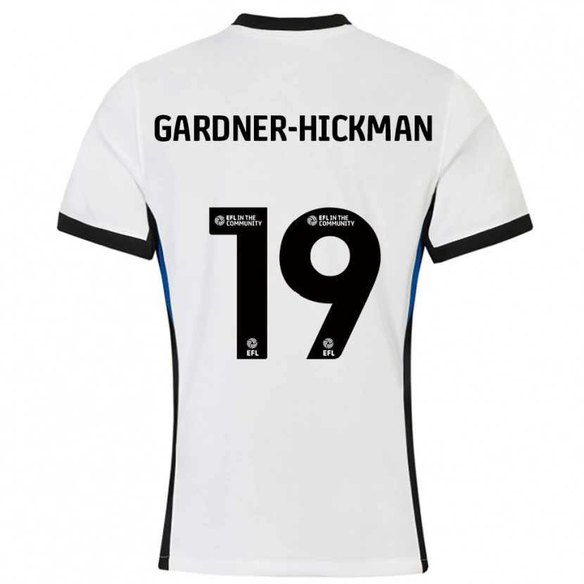 Danxen Män Taylor Gardner-Hickman #19 Vit Blå Bortatröja Matchtröjor 2025/26 Tröjor T-Tröja