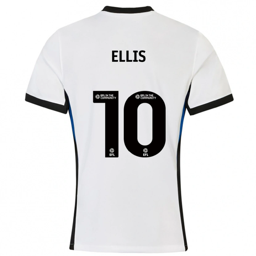 Danxen Män O'shea Ellis #10 Vit Blå Bortatröja Matchtröjor 2025/26 Tröjor T-Tröja
