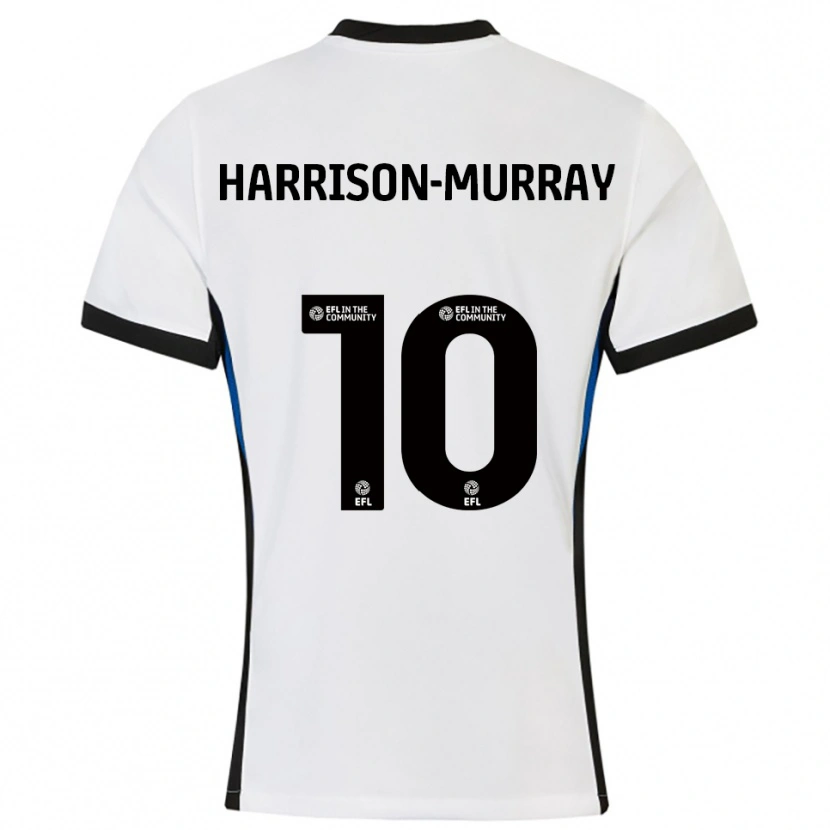 Danxen Män Christie Harrison-Murray #10 Vit Blå Bortatröja Matchtröjor 2025/26 Tröjor T-Tröja