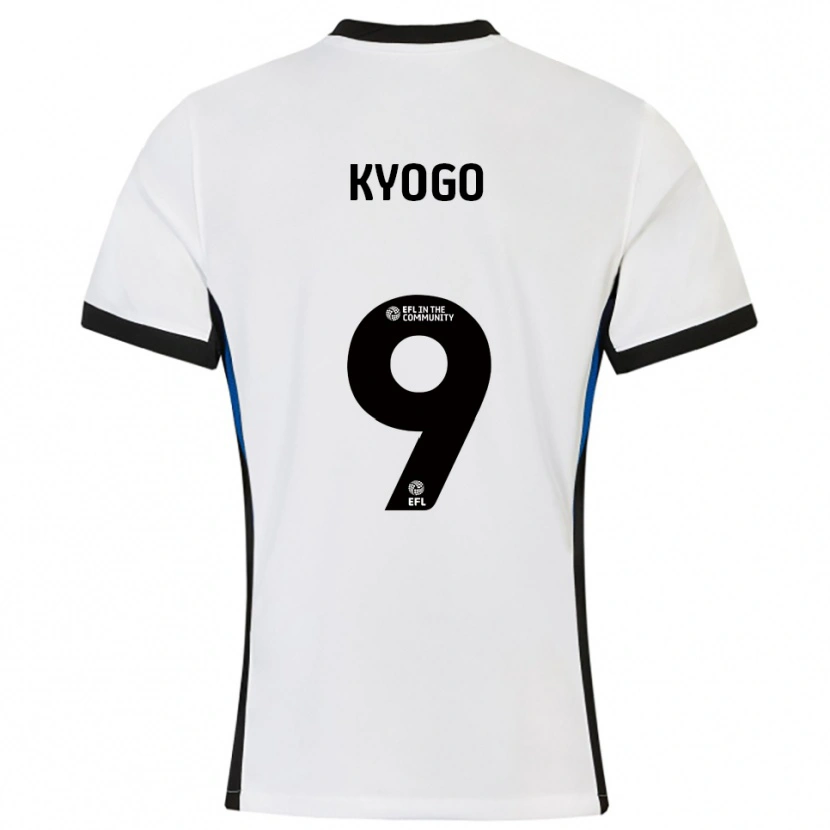 Danxen Män Kyogo Furuhashi #9 Vit Blå Bortatröja Matchtröjor 2025/26 Tröjor T-Tröja