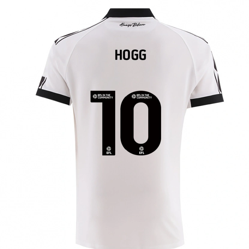 Danxen Män Harry Hogg #10 Vitt Svart Bortatröja Matchtröjor 2025/26 Tröjor T-Tröja