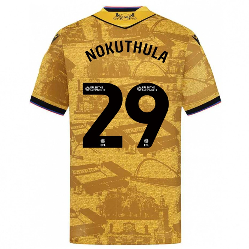 Danxen Män Faith Nokuthula #29 Guld Svart Bortatröja Matchtröjor 2025/26 Tröjor T-Tröja
