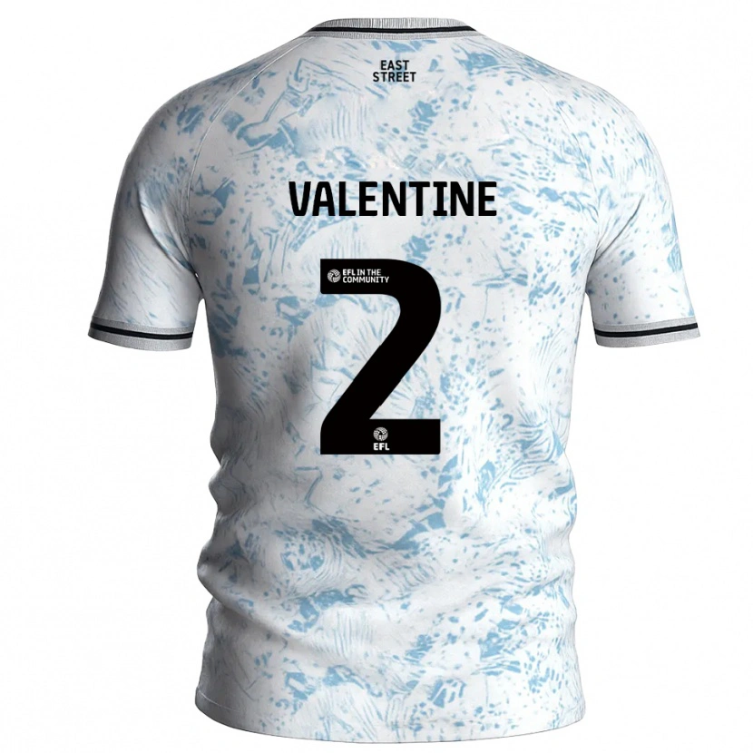 Danxen Män Phoenix Valentine #2 Vit Himmelsblå Bortatröja Matchtröjor 2025/26 Tröjor T-Tröja