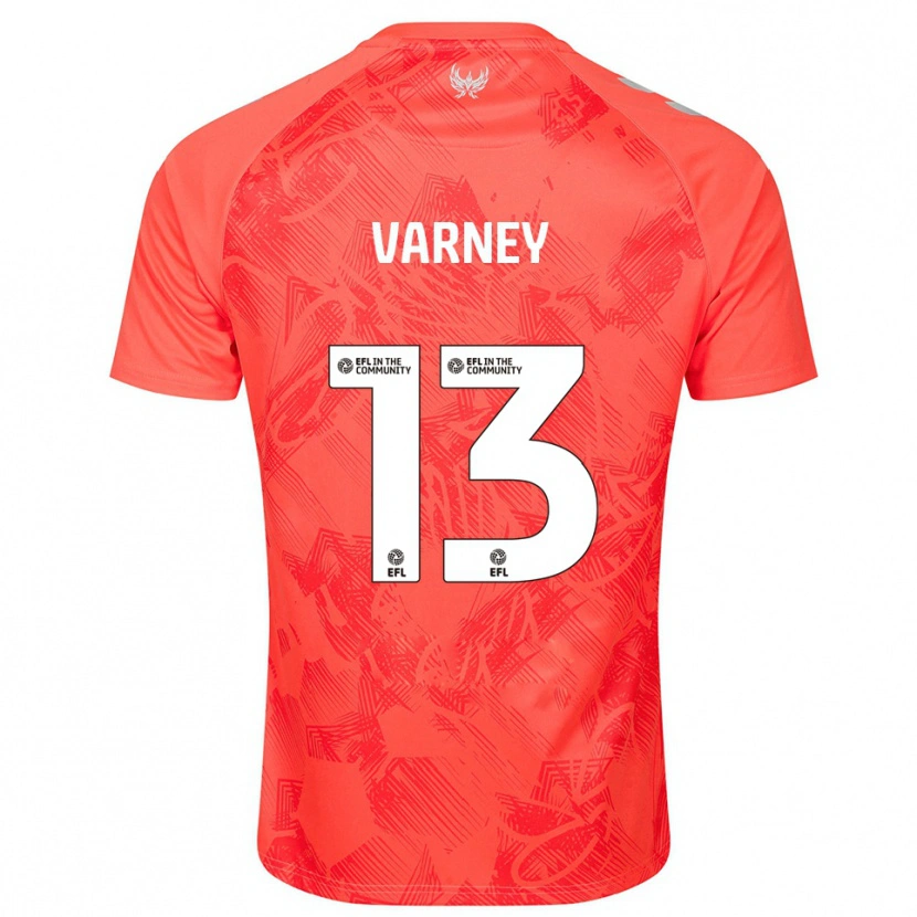 Danxen Män Oscar Varney #13 Orange Vit Bortatröja Matchtröjor 2025/26 Tröjor T-Tröja