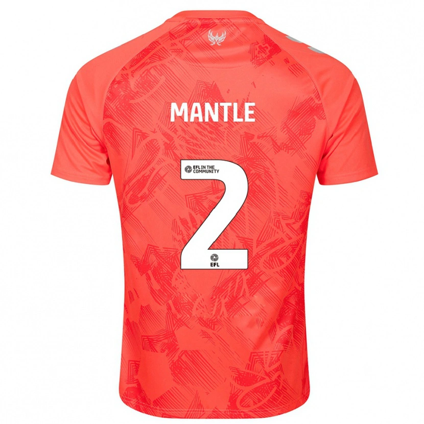 Danxen Män David Mantle #2 Orange Vit Bortatröja Matchtröjor 2025/26 Tröjor T-Tröja