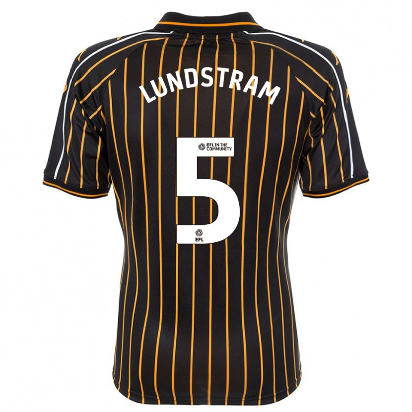 Danxen Män John Lundstram #5 Vit Svart Bortatröja Matchtröjor 2025/26 Tröjor T-Tröja