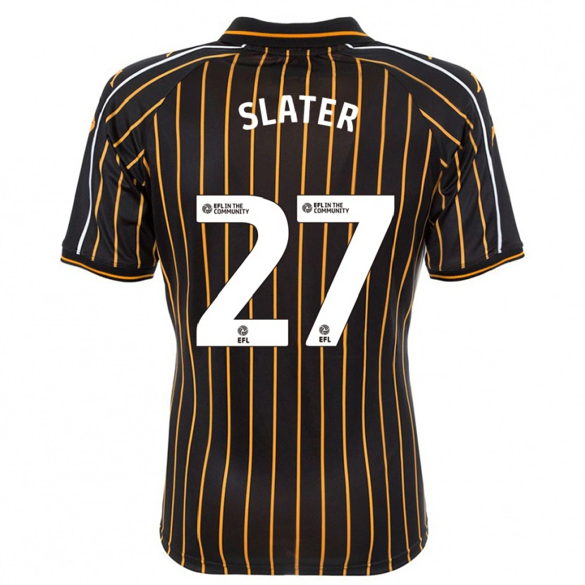 Danxen Män Regan Slater #27 Vit Svart Bortatröja Matchtröjor 2025/26 Tröjor T-Tröja