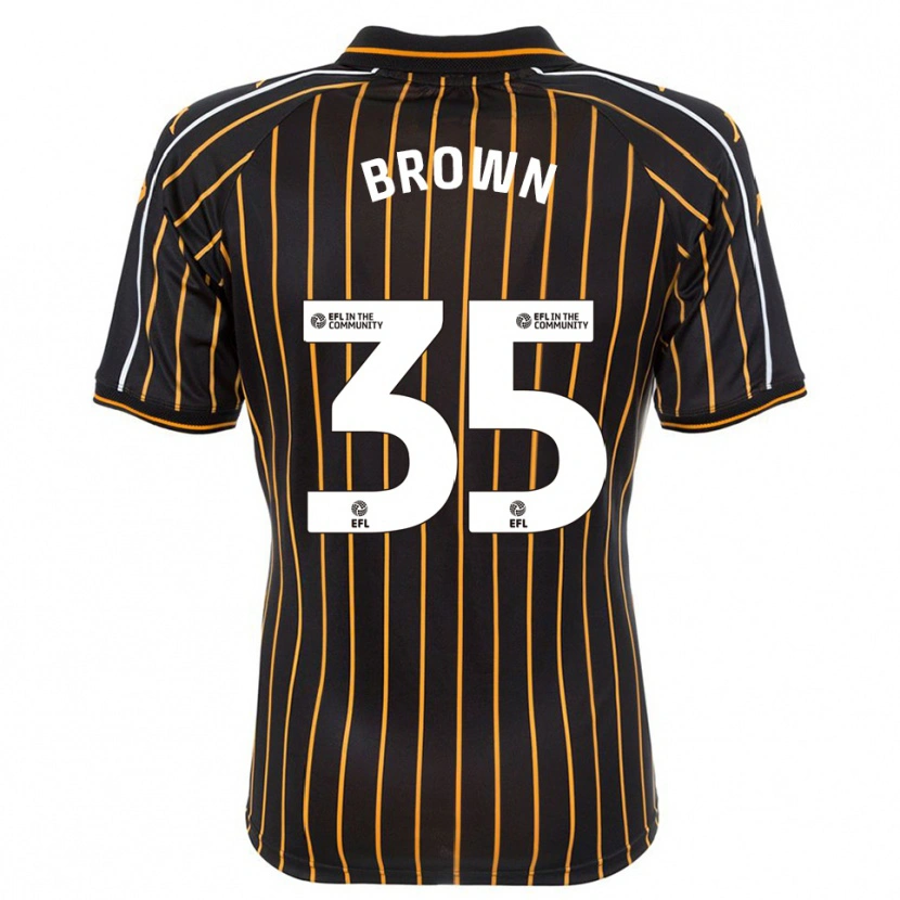 Danxen Män Pharrell Brown #35 Vit Svart Bortatröja Matchtröjor 2025/26 Tröjor T-Tröja