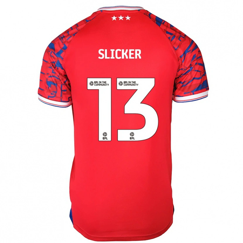 Danxen Män Cieran Slicker #13 Röd Blå Bortatröja Matchtröjor 2025/26 Tröjor T-Tröja