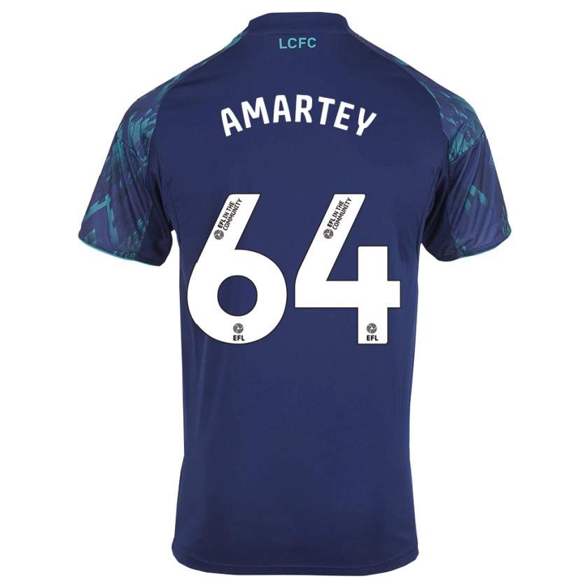 Danxen Män Bobby Amartey #64 Marin Grön Vit Bortatröja Matchtröjor 2025/26 Tröjor T-Tröja