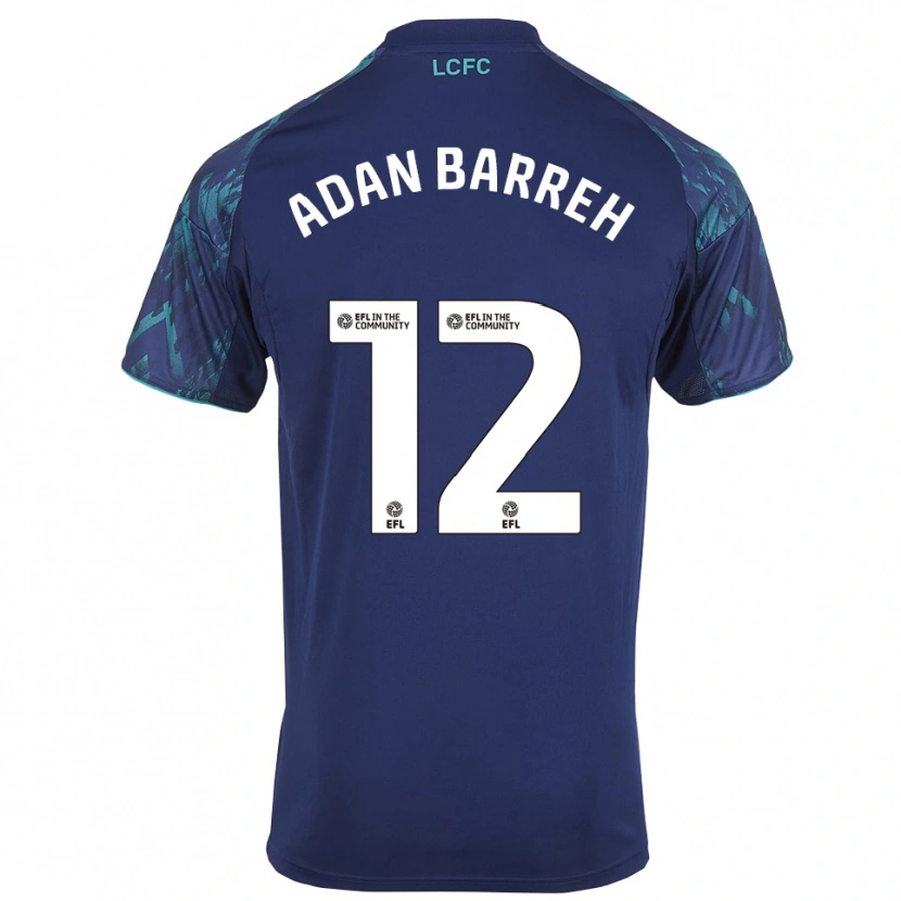 Danxen Män Hassan Adan Barreh #12 Marin Grön Vit Bortatröja Matchtröjor 2025/26 Tröjor T-Tröja
