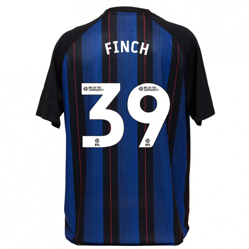 Danxen Män Sonny Finch #39 Blå Svart Bortatröja Matchtröjor 2025/26 Tröjor T-Tröja