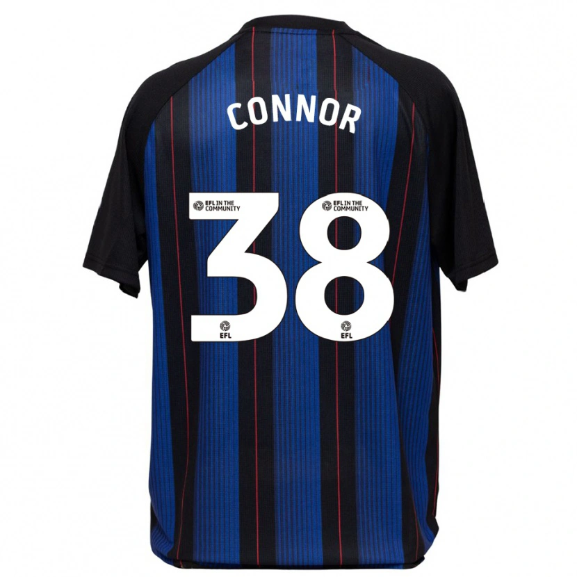 Danxen Män Shea Connor #38 Blå Svart Bortatröja Matchtröjor 2025/26 Tröjor T-Tröja