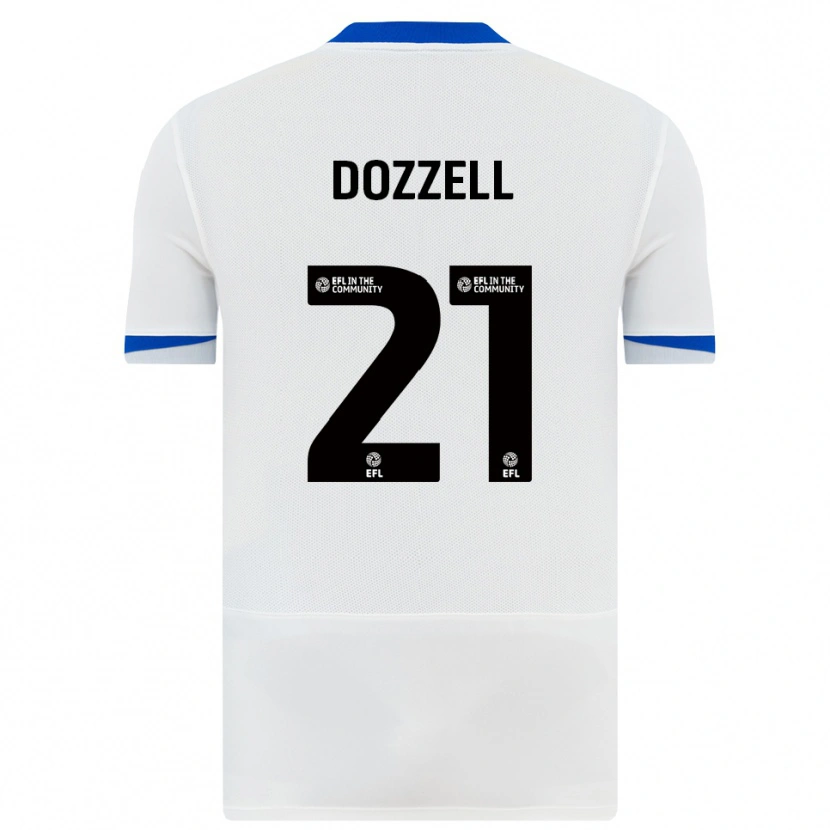 Danxen Män Andre Dozzell #21 Vit Svart Bortatröja Matchtröjor 2025/26 Tröjor T-Tröja