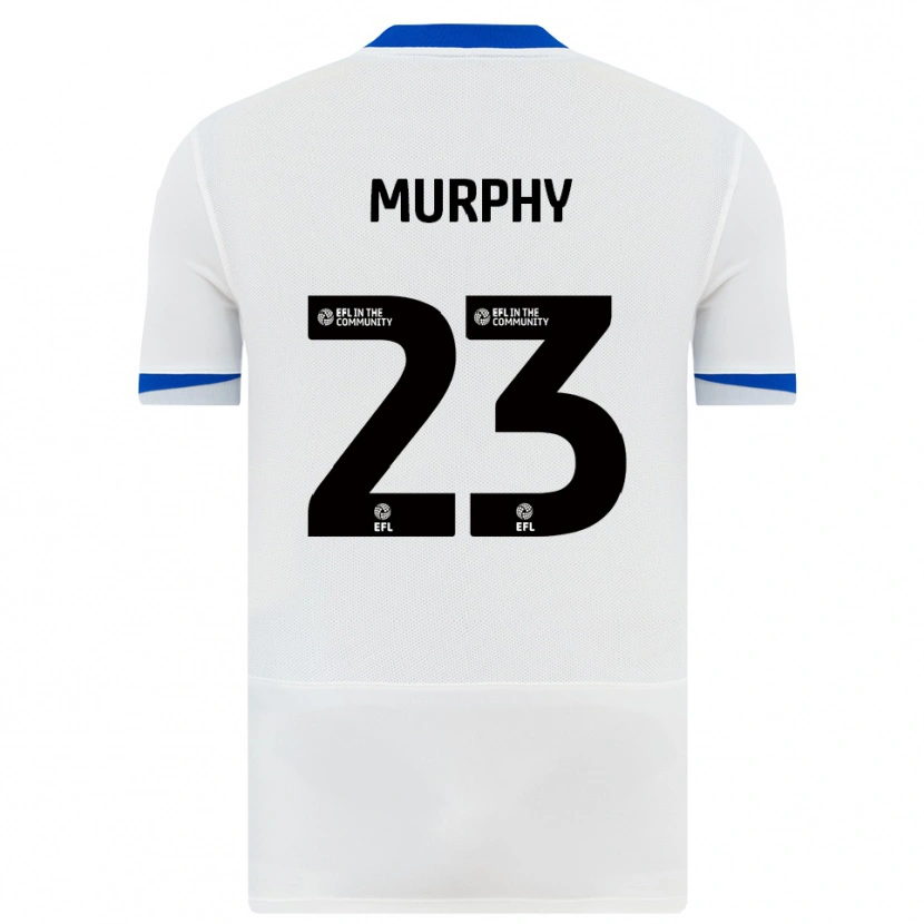 Danxen Män Josh Murphy #23 Vit Svart Bortatröja Matchtröjor 2025/26 Tröjor T-Tröja