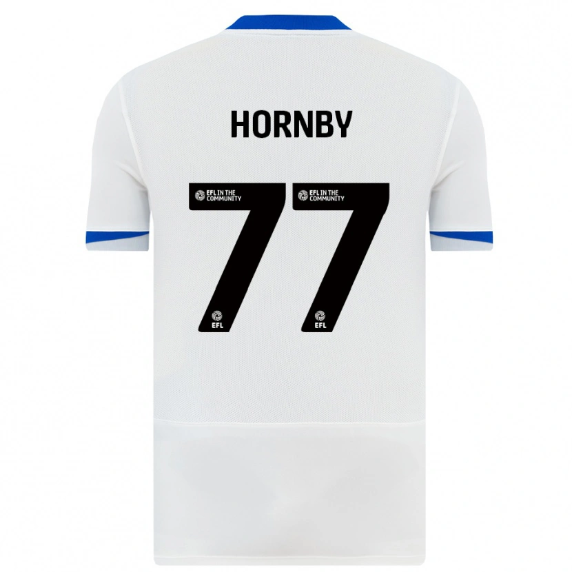 Danxen Män Megan Hornby #77 Vit Svart Bortatröja Matchtröjor 2025/26 Tröjor T-Tröja