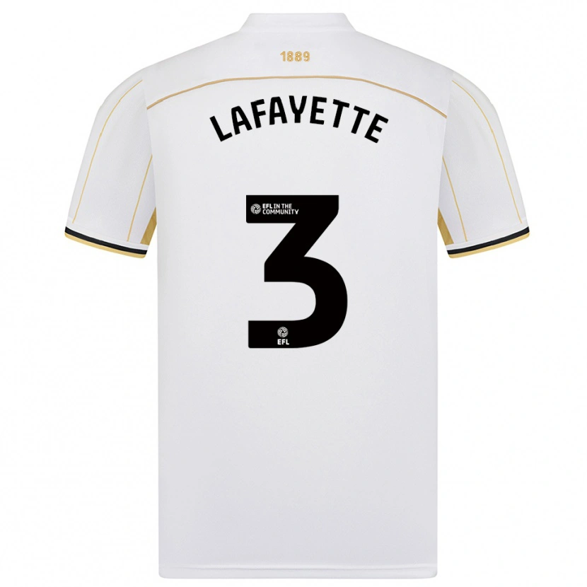 Danxen Män Abbie Lafayette #3 Vit Guld Bortatröja Matchtröjor 2025/26 Tröjor T-Tröja