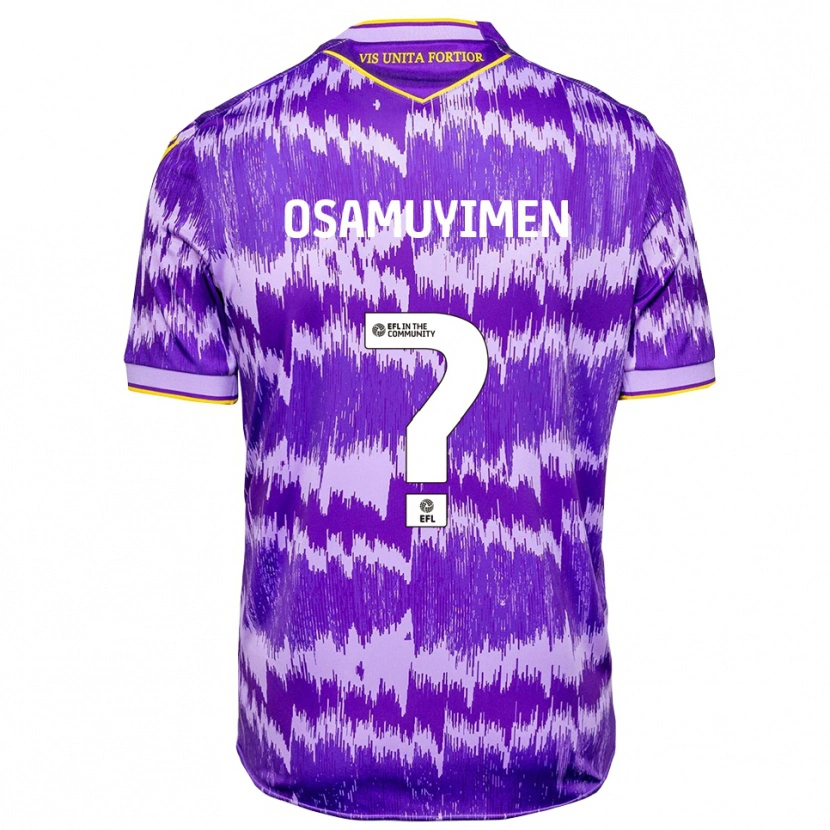 Danxen Män David Osamuyimen #0 Lila Gul Bortatröja Matchtröjor 2025/26 Tröjor T-Tröja