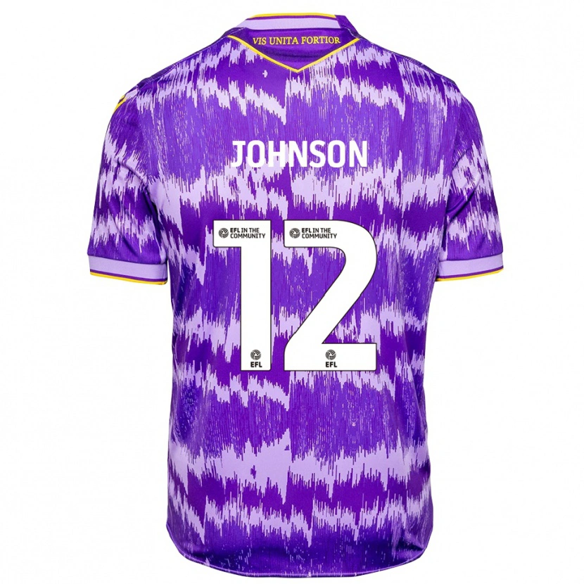 Danxen Män Daniel Johnson #12 Lila Gul Bortatröja Matchtröjor 2025/26 Tröjor T-Tröja