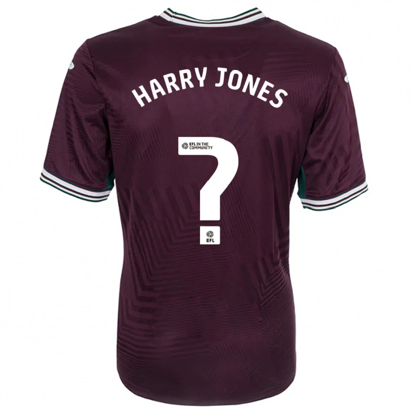 Danxen Män Harry Jones #0 Rost Röd Vit Bortatröja Matchtröjor 2025/26 Tröjor T-Tröja