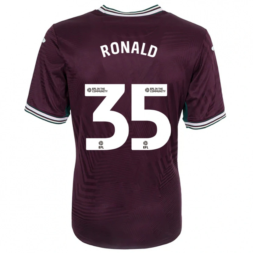 Danxen Män Ronald #35 Rost Röd Vit Bortatröja Matchtröjor 2025/26 Tröjor T-Tröja