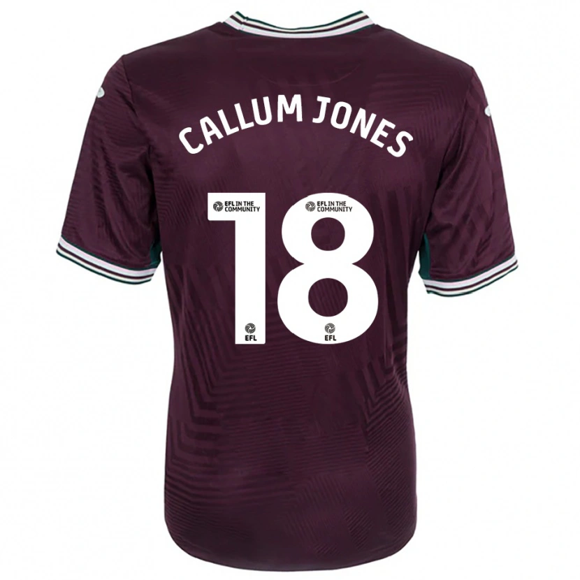 Danxen Män Callum Jones #18 Rost Röd Vit Bortatröja Matchtröjor 2025/26 Tröjor T-Tröja