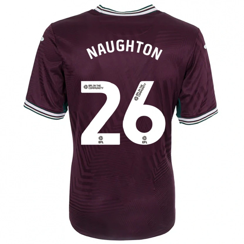 Danxen Män Kyle Naughton #26 Rost Röd Vit Bortatröja Matchtröjor 2025/26 Tröjor T-Tröja