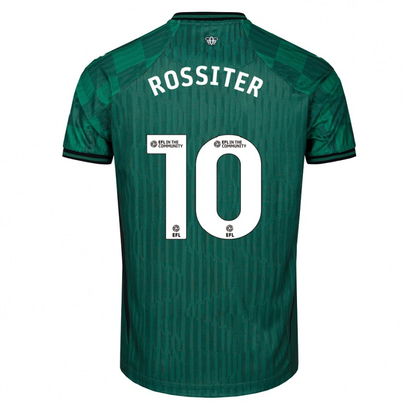 Danxen Män Annie Rossiter #10 Grön Svart Bortatröja Matchtröjor 2025/26 Tröjor T-Tröja