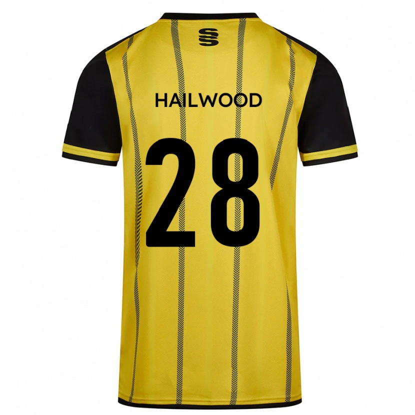Danxen Män Jesse Hailwood #28 Gul Svart Bortatröja Matchtröjor 2025/26 Tröjor T-Tröja