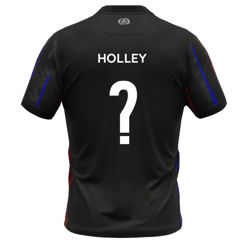 Danxen Män Mark Holley #0 Svart Rött Bortatröja Matchtröjor 2025/26 Tröjor T-Tröja