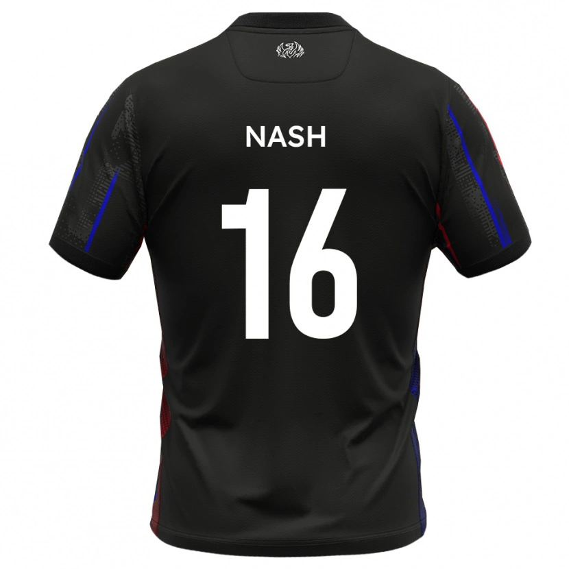 Danxen Män Pat Nash #16 Svart Rött Bortatröja Matchtröjor 2025/26 Tröjor T-Tröja