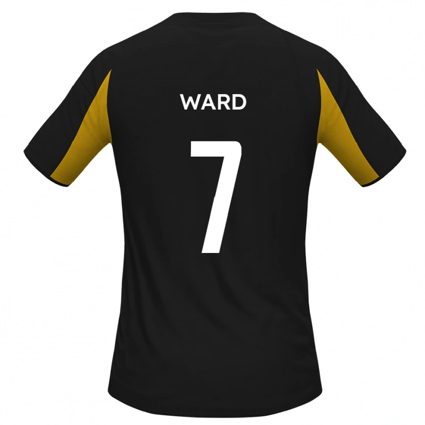 Danxen Män Keaton Ward #7 Svart Gul Bortatröja Matchtröjor 2025/26 Tröjor T-Tröja